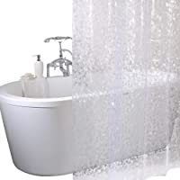 Los mejores  - ANSIO Cortina de Ducha 100% EVA Impermeable- Forro de Cortina de baño Resistente al Moho y al Moho con Ganchos para…